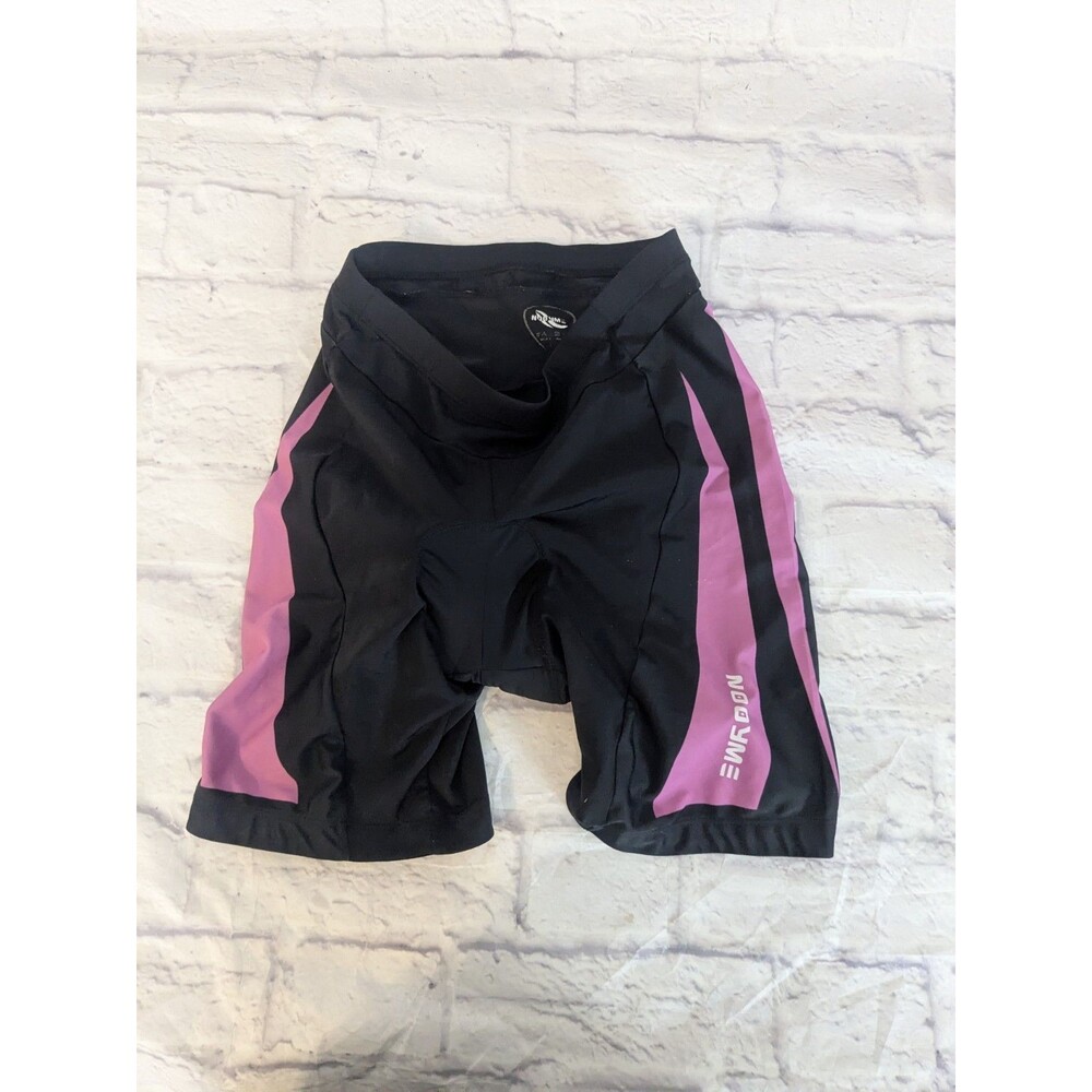 NOOYME Womens Bike Shorts for Cycling padded seat bottom size large pink & black
